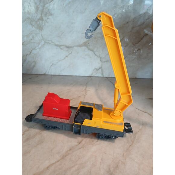 Toy State Crane Car CAT Caterpillar Construction Express Train Yellow Replacemen - Picture 4 of 15